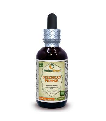 Szechuan Pepper (Zanthoxylum simulans) Tincture, Dried Berry Husk Liquid Extract