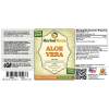 Aloe Vera (Aloe Vera) Tincture, Organic Dried Leaf Liquid Extract