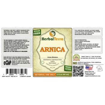 Arnica (Arnica Montana) Tincture, Organic Dried Flowers Liquid Extract