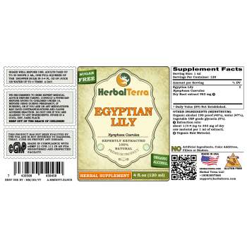 Egyptian Lily (Nymphaea Caerulea) Tincture, Dry Root Liquid Extract