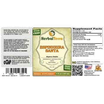 Espinheira Santa (Maytenus Ilicifolia) Tincture, Dry Leaf Liquid Extract