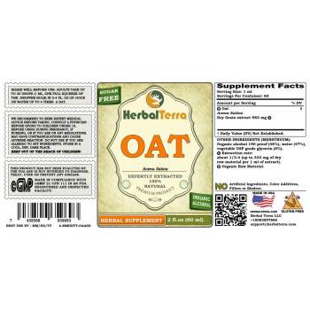 Oat (Avena Sativa) Tincture, Organic Dried Grains Liquid Extract
