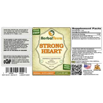 Strong Heart Herbal Formula, Certified Organic Hawthorn Berry, Goldenseal Leaf Liquid Extract