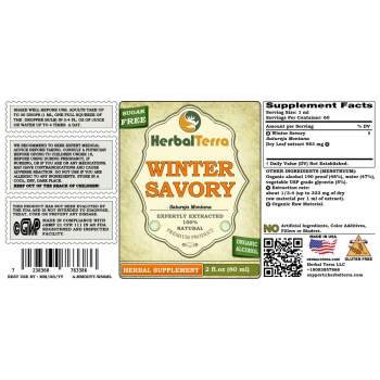 Winter Savory (Satureja Montana) Tincture, Organic Dried Leaves Liquid Extract