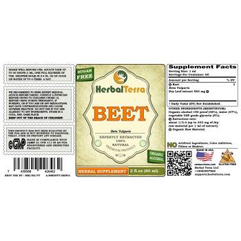 Beet (Beta Vulgaris) Tincture, Organic Dried Leaves Liquid Extract