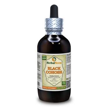 Black Cohosh (Cimicifuga Racemosa) Tincture, Organic Dried Root Liquid Extract