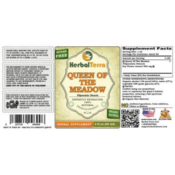 Queen Of The Meadow (Filipendula Ulmaria) Tincture, Dried Herb Liquid Extract