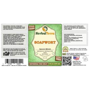 Soapwort (Saponaria officinalis) Tincture, Dried Roots Liquid Extract