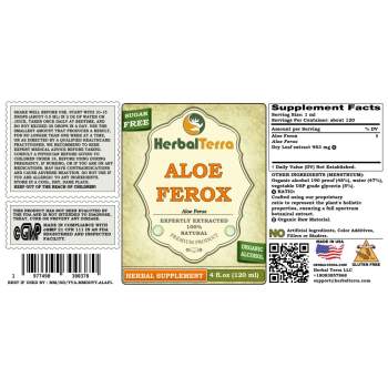 Aloe Ferox (Aloe ferox) Tincture, Dried Leaf Liquid Extract