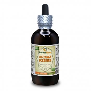 Aroma Resins Herbal Formula, Certified Organic and Wild harvested Opopanax, Copal, Frankincense, Myrrh Gum and Dragons Blood Liquid Extract