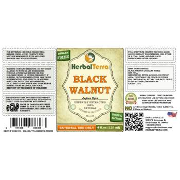 Black Walnut (Juglans Nigra) Tincture, Dried Hull Powder Liquid Extract