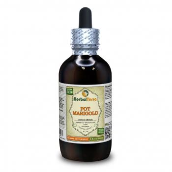 Pot Marigold (Calendula Officinalis) Tincture, Organic Dried Flowers Liquid Extract