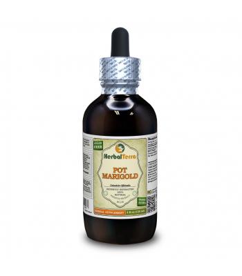 Pot Marigold (Calendula officinalis) Tincture, Dried Flowers Liquid Extract