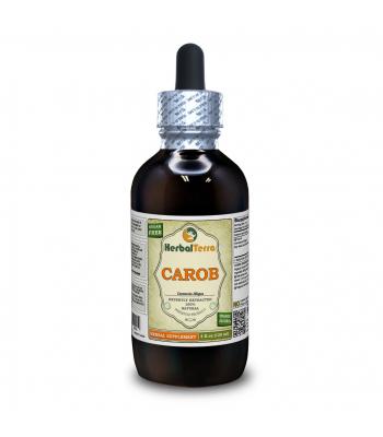 Carob (Ceratonia siliqua) Tincture, Dried Raw Seeds and Pods Liquid Extract