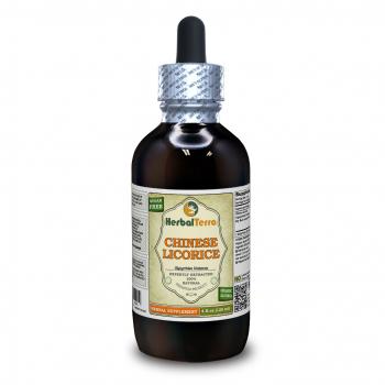 Chinese Licorice (Glycyrrhiza Uralensis) Tincture, Dried Root Rowder Liquid Extract