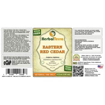Eastern Red Cedar (Juniperus virginiana) Tincture, Dried Chips Liquid Extract