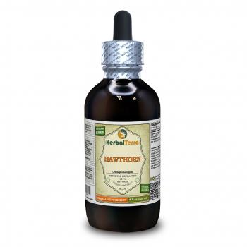Hawthorn (Crataegus Laevigata) Tincture, Organic Dried Leaves and Flowers Liquid Extract