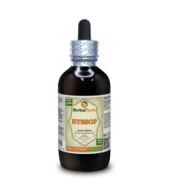 Hyssop (Hyssopus officinalis) Tincture, Dried Herb Liquid Extract