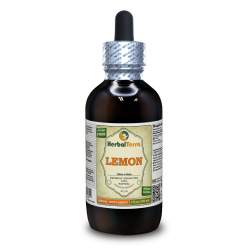 Lemon (Citrus x Limon) Tincture, Organic Dried Peel Liquid Extract