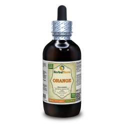 Orange (Citrus x Aurantium) Tincture, Certified Organic Dry Bitter Peel Liquid Extract