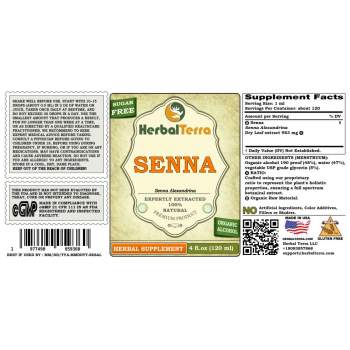 Senna (Senna alexandrina) Tincture, Dried Leaves Liquid Extract