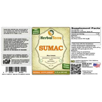 Sumac (Rhus coriaria) Tincture, Dried Berries Liquid Extract