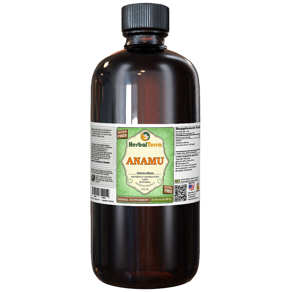 Anamu (Petiveria Alliacea) Tincture Dried Herb Liquid Extract