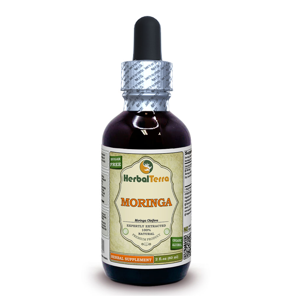 Moringa (Moringa Oleifera) Tincture, Organic Dried Leaf Liquid Extract