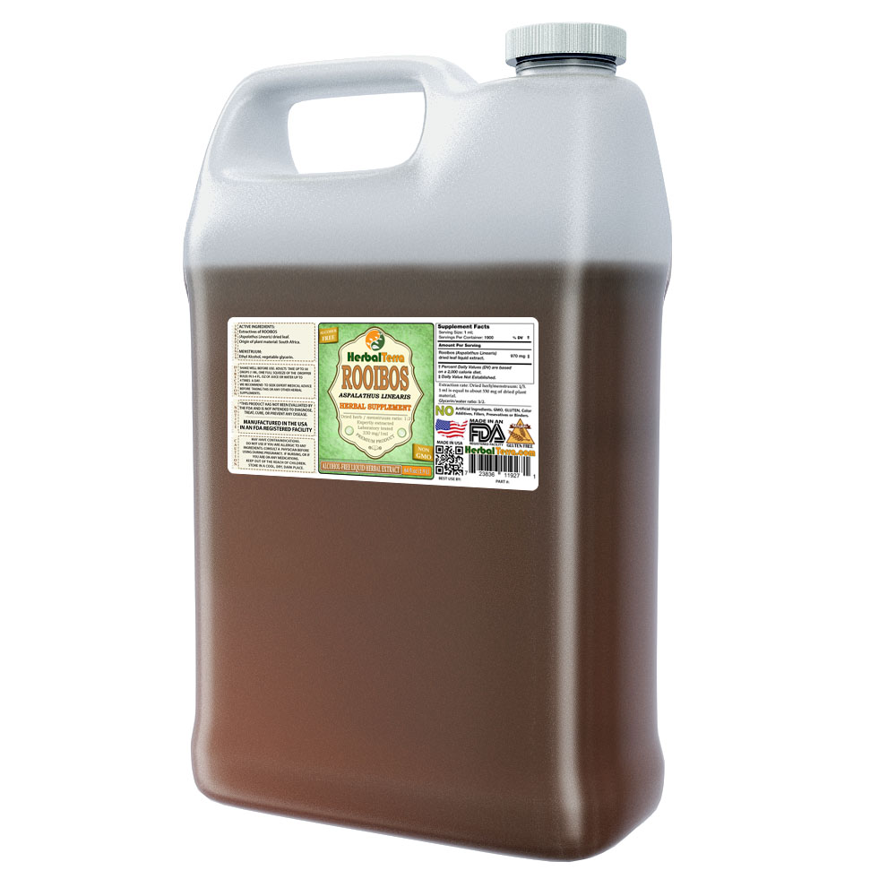 Rooibos (Aspalathus Linearis) Tincture, Organic Dried Leaves Liquid Extract
